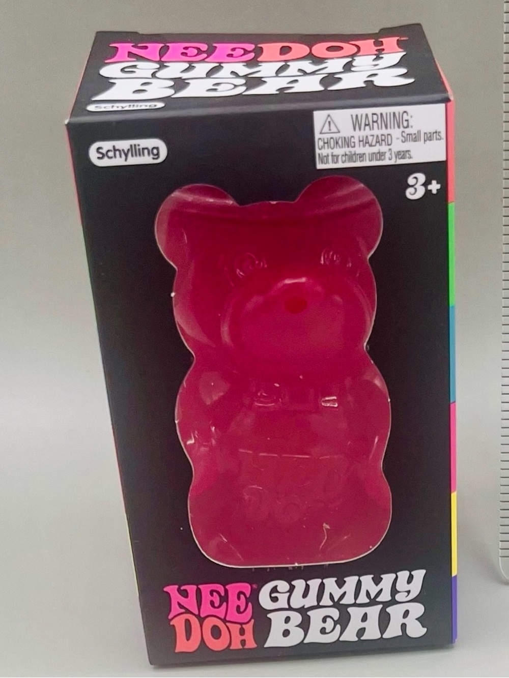 Authentic NEEDOH Gummy Bear Squishy Toy 🩷 PINK ~ Way Out Watermelon 🍉 NEW in BOX